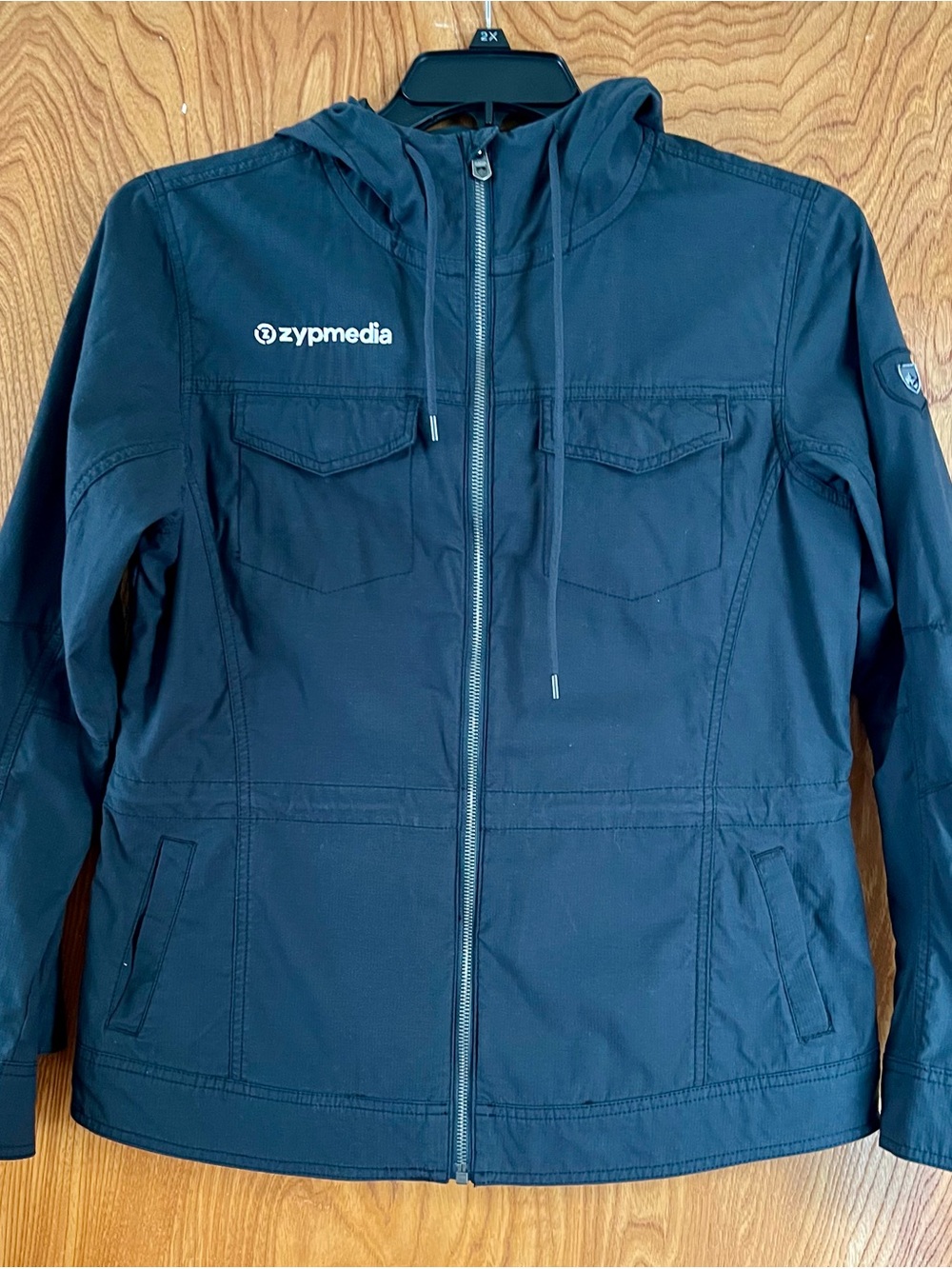 Kuhl Navy Hooded Zip Jacket